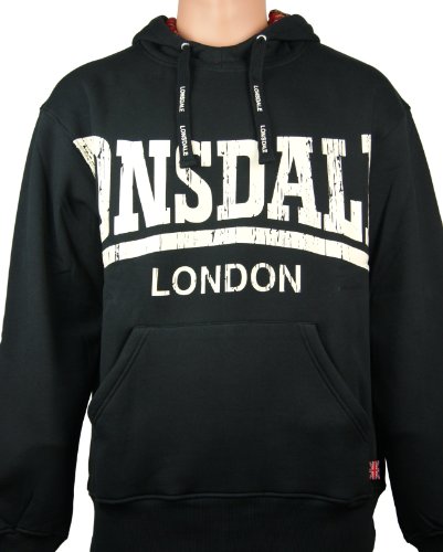Lonsdale London Herren Kapuzen Sweatshirt Whitechapel, black, L, 118021_1000 Preisvergleich