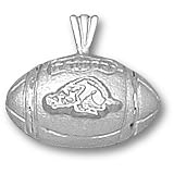 University of Arkansas F'Ball W/Razorback Pendant (Silver)