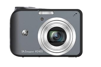 GE A1455 14MP Digital Camera with 5X Optical Zoom and 2.7-Inch LCD with Auto Brightness (Black)