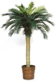 4 foot Artificial Sago Palm Silk Tree Plant in Basket