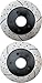 Prime Choice Auto Parts PR63007LR Performance Drilled and Slotted Brake Rotor Pair for Front