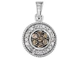 Jewelry : 10KT WG .25CTW CHOCOLATE AND WHITE DIAMOND PENDANT