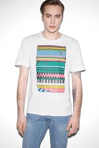 Live Short Sleeve Crewneck T-shirt With Geometric Graphic Print
