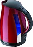 Prestige Prestige dakota cordless jug kettle red 3KW 1.7L capacity easy to read water level gauge 360DEG swivel base cord storage (Prestige)