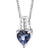 Cherished Forever: Sterling Silver Heart Shape Checkerboard Cut Alexandrite Pendant with 18 inch Silver Necklace and Free Shipping 41KRaWxlzLL. SL160 Cherished Forever: Sterling Silver Heart Shape Checkerboard Cut Alexandrite Pendant with 18 inch Silver Necklace and Free Shipping
