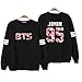 KPOP Bangtan Boys BTS Jung Kook SUGA V J-Hope Sweater Jumper Black