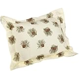Pinzon 160-Gram Printed Flannel Standard Sham, Pine Cones