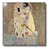 Famous Klimt Painting The Kiss - 10x10 Wall Clock