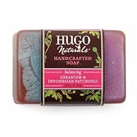 Hugo Naturals Bar Soap Balancing Geranium and Indonesian Patchouli -- 4 oz