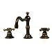 Victorian Traditional Two Handle Widespread Deck Mounted Clawfoot Bath Tub Faucet, Antique Brass, Special Discount