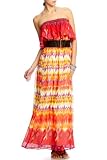 2b Neeka Tropic Ruffle Maxi Dress