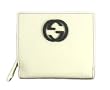 Gucci Wallets (White) 181626 Medium Snow Glam Patent Leather