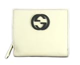 Gucci Wallets (White) 181626 Medium Snow Glam Patent Leather