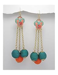 Colored Enamel Earrings In Zinc