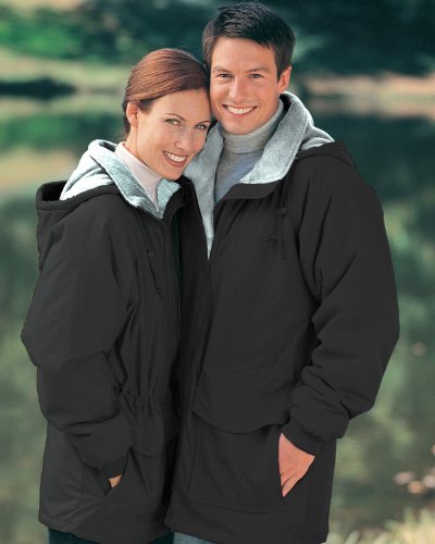 Tri-Mountain Men's Big And Tall Heavyweight Panda Fleece Hooded Parka, BLACK / GRAY, XXXXX-Large Tall Tri-Mountain Men's Big And Tall Heavyweight Panda Fleece Hooded Parka, BLACK / GRAY, XXXXX-Large Tall