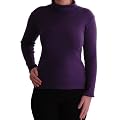 EyeCatchClothing - Gail Damen Basic langarm Rolli gerippt