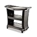 Rubbermaid Commercial Executive Service Cart, 3-Shelf, 300 Pounds, 20-1/3 x 38, Black (9T6800BK)