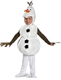 Disguise Baby's Disney Frozen Olaf Deluxe Toddler Costume,White,Toddler L (4-6)