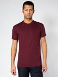 American Apparel Poly-Cotton Short Sleeve Crew Neck Large-brown