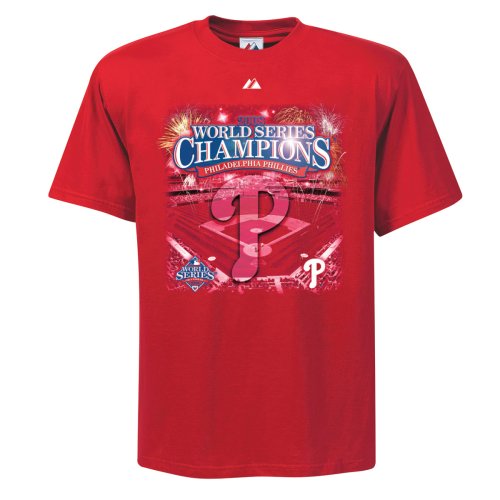 Philadelphia Phillies Victory 2008 World Series Champions Roster Tee Shirt