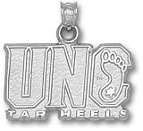 North Carolina Tar Heels Solid Sterling Silver ''UNC TAR HEELS'' Pendant