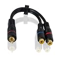 CSL - Cinch Y-Kabel Verteiler - Subwooferkabel High Quality (HQ) Subwoofer Kabel | 1x Chinch/Klinke Stecker zu 2x Chinch Buchse