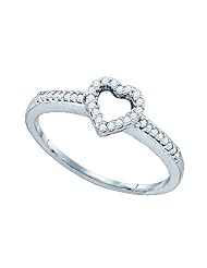 0.15CT DIAMOND HEART RING
