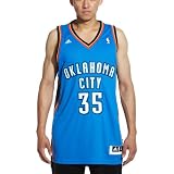 (アディダス)Adidas NBA サンダー #35 ケビン・デュラント Revolution Swingman ジャージ (ロード) - L