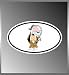 Droopy Detective Cartoon Funny Vinyl Euro Decal Bumper Sticker 4"x 6"
