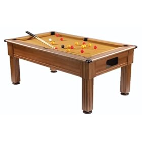 The Surrey Oak Traditional 6ft Slate Bed Pool Table (Choice of Cloth Colour)
