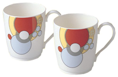 Noritake ボーンチャイナ フランク・ロイド・ライト デザイン テーブルウェア マグカップ ペアセット P97280/4614