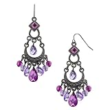 Purple Chandelier Earrings
