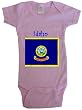 IDAHO FLAG - Flag-Series - White, Blue or Pink Onesie / Baby T-shirt