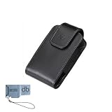 BlackBerry 9810 Torch Leather Pouch Case Holster + DBRoth Micro SD Card Rea ....
