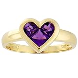 0.80 cttw Invisible Set Amethyst Ring - 14kt White Gold LIFETIME WARRANTY