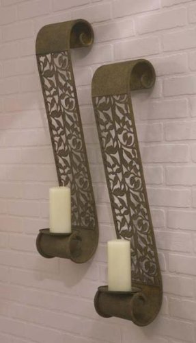 Set of 2 Rustic Flourish Design