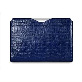 OCTO Slip Cover for Apple MacBook Air - Navy Embossed Leather