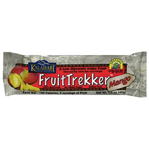 Kalahari Fruit Trekker Bars, Mango, 1.4-Ounce Bars (Pack of 24)