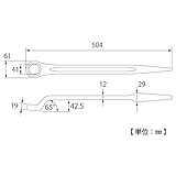 トップ(TOP) 片口メガネレンチ シノ付60度型 SM-41