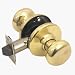 Kwikset 200V 3 CP Security Valiant Passage Knob, Polished Brass
