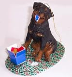 TDISC Rottweiler Sandicast Holiday Ornament