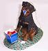 ROTTWEILER Dog Holiday Christmas Ornament Sandicast New