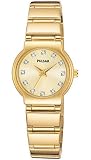 Pulsar - Women's Swarovski Crystal Watch - Gold Tone - Champagne/Gold Dial - PTC426