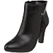 AK Anne Klein Women's Alas Ankle Boot,Black Leather,9.5 M US