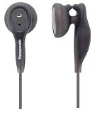 Panasonic RP-HV21-K In-Ear Earbud Heaphones with Built-in Clip (Black)