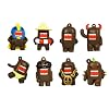 Domo Charm Figures - Set of 8