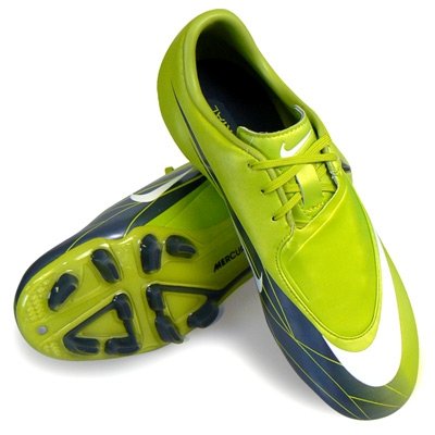 【送料無料】ナイキ NIKE サッカースパイクシューズ マーキュリアル グライド HG-V 396133 311 ブライトカクタス×ホワイト 26.5cm