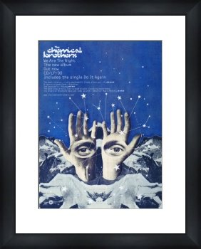 CHEMICAL BROTHERS We Are The Night - Custom Framed Original Ad - Framed Music Poster/Print