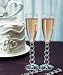 Search : Silver Plated Stacked Hearts Glass Flutes