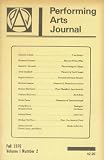 Performing Arts Journal: Fall 1976 (Volume 1, Number 2)
